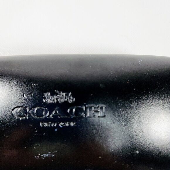 Coach Black Hard Eyeglass Case Large Authentic Sunglasses Holder Logo Shell Only - Picture 8 of 8